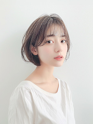 エアリーショート×ネイビーグレージュ