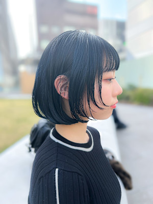 ちょい個性的ウルフボブ/ミニボブ/レイヤー/フェイスレイヤー