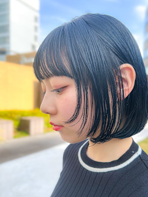 ちょい個性的ウルフボブ/ミニボブ/レイヤー/フェイスレイヤー