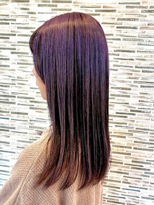 黒髪 ボブルフ ネビージュ 小顔 ワンレン 北越谷 髪質改善