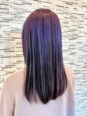 黒髪 ボブルフ ネビージュ 小顔 ワンレン 北越谷 髪質改善