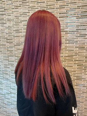 黒髪 ボブルフ ネビージュ 小顔 ワンレン 北越谷 髪質改善