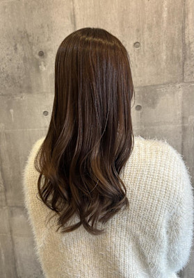 ピンクベージュ/ロングスタイル