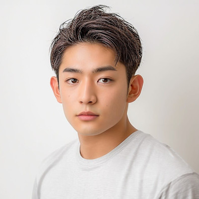 眉もしっかり整えて★垢抜けメンズショート