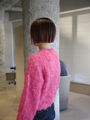 【酒井　麻里】ボブ×グラデーションピンク