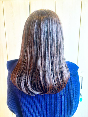 大人可愛い/ラベンダーミルクティー/内巻き