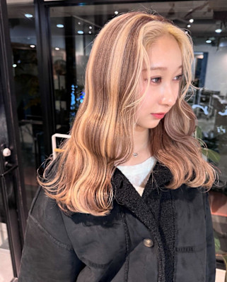 デザインカラー/ロング/10代20代/薬院