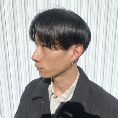 メンズカット/センターパート