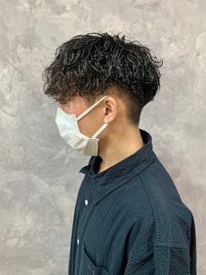 マッシュ 波巻きパーマ