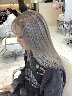 ダブルカラー　ミルクティーベージュ