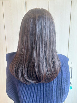 大人可愛い/ラベンダーミルクティー/内巻き