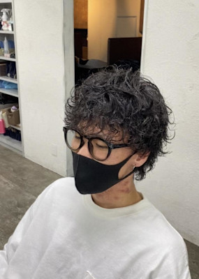 スパイラルパーマ/ウルフ/メンズ/¥10780