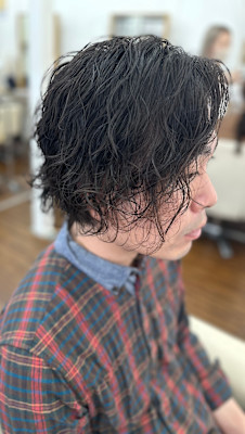 メンズスパイラルパーマ