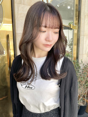 【LAGOON】韓国風くびれひし形ロングレイヤー×ショコラ