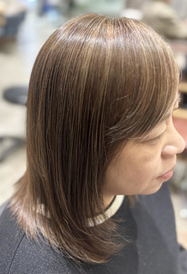 白髪ぼかしハイライト