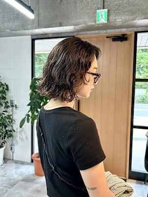 ボブ×プードルパーマ