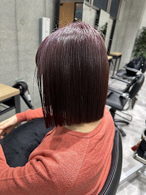 ミセスタッセルボブ×ピンクカラー