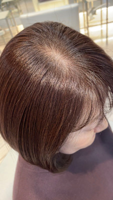 アフター → ビフォア　右にスワイプ【白髪染め/脱白髪染め】