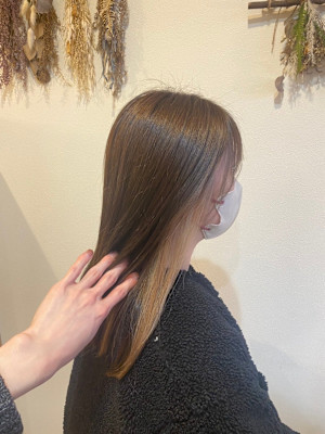 『インナーカラー』ミルクティーベージュ