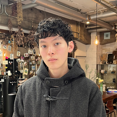 メンズカーリーピンパーマ