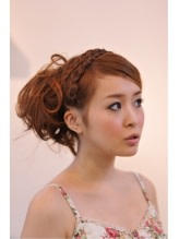 編みこみゆるふわアレンジ♪