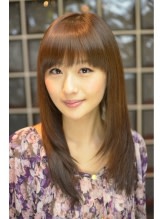 ピンクブラウンストレート♪