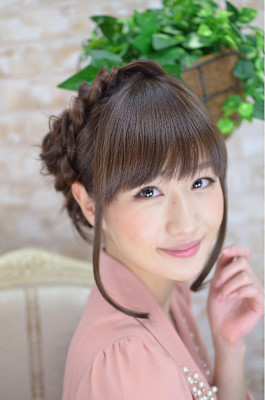 編みこみふわアレンジ♪