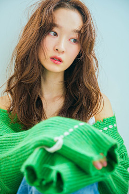 かきあげセンターパートリラックスウェーブ