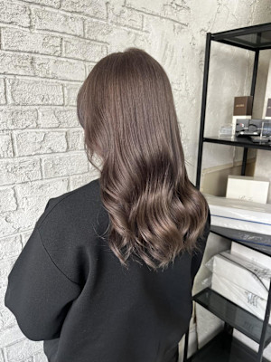 透明感カラー★ダブルカラーブリーチグレージュアッシュ