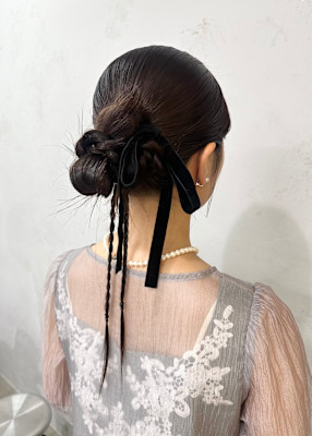 Knit×ヘアアレンジ