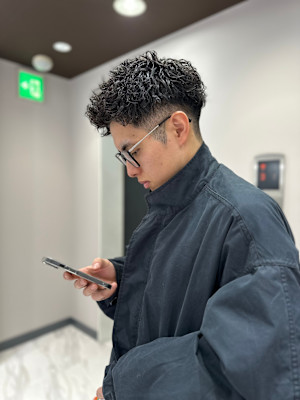 骨格矯正カット/ケアパーマ/メンズ大人パーマ