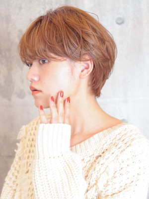 前下がりショート・ボブ/絶壁解消/前髪あり/20代/30代