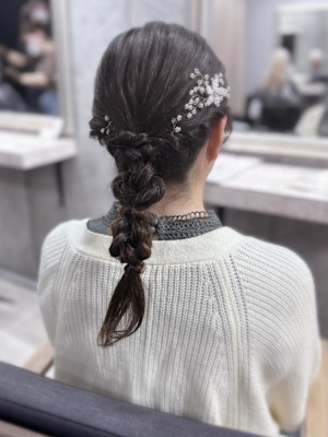 編みおろしスタイル