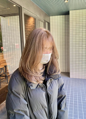 ブリーチでハイミルクティーカラー