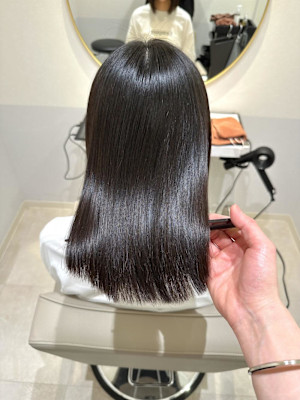 1年半ぶり縮毛矯正○山地