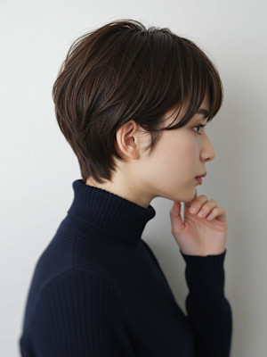 30代40代50代乾かして楽ちんショート白髪染め髪質改善