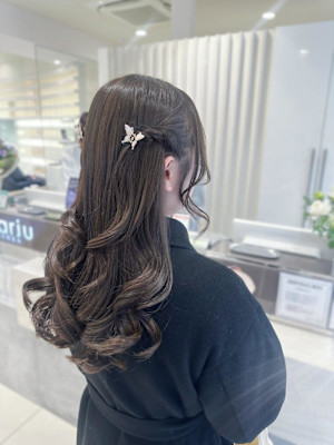 ★参列ヘア/ハーフツイン/銀座/韓国アレンジ