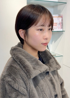 ウェーブミディアム似合わせカットメルティカラーショート/原宿