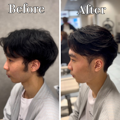 横浜”曲がる縮毛矯正ニュアンスメンズ縮毛矯正