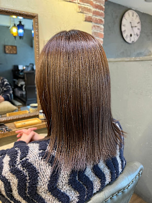 柔らかなピンクベージュカラー☆