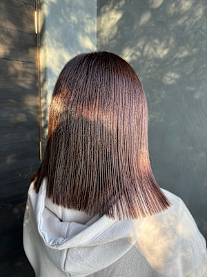 切りっぱなしヘア