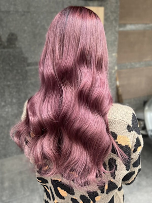 ミルクティーピンク　ケアブリーチ　ハイトーン　美髪　艶髪