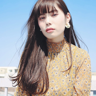 ナチュラルストレート大人ショコラベージュロング