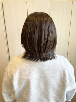くびれボブ/イルミナカラー/グレージュ
