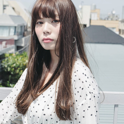 メルティカラーココアベージュ艶やかロング