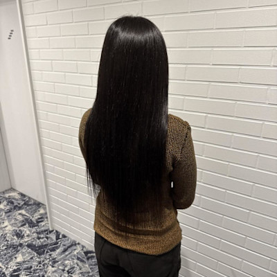 ナチュラルダークブラックロング