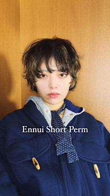 外国人風パーマ×アンニュイショートパーマ