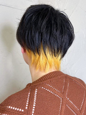 【Reir_下北沢】*メンズシ＋ツートーンイエローブラック*