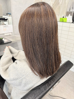 ナチュラルハイライト×オリーブベージュ