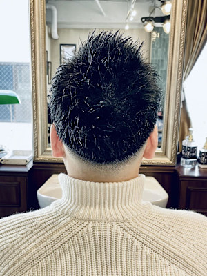 【30代男性】ロンドンフェードツーブロック（大宮/バーバー）